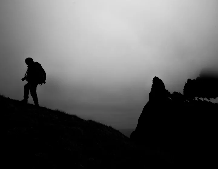 Chris in fog